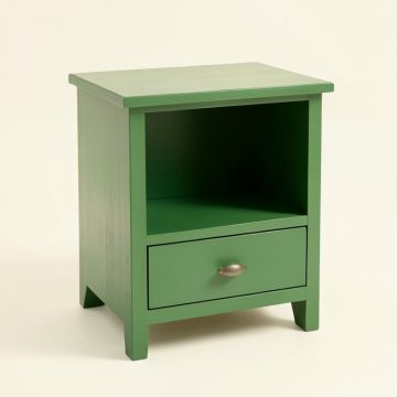 Stone Edge Nightstand - Green (synthetic illustration; no displayed measurements)