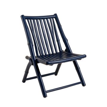 Cedar Bridge Folding Outdoor Chair - Navy