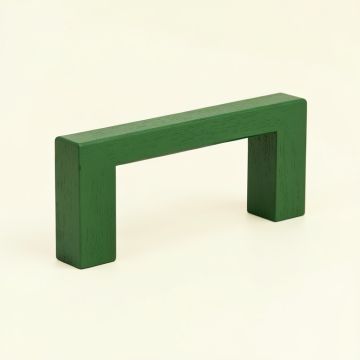 Cliff Crest Cabinet Handle Without Packaging - Green (synthetic illustration; no displayed measurements)