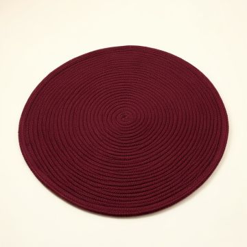 Aradia Braided Cotton Burgundy Area Rug (synthetic illustration; no displayed measurements)