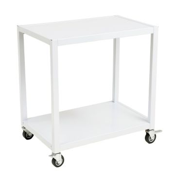 Summit Branch Empty Rolling Workshop Cart - White