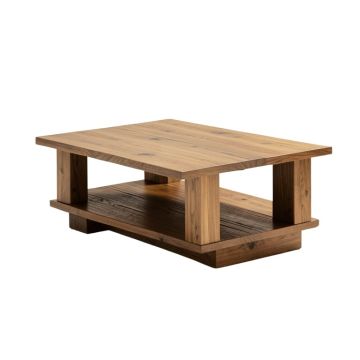 Risner Solid Wood Coffee Table With Storage (synthetic illustration; no displayed measurements)