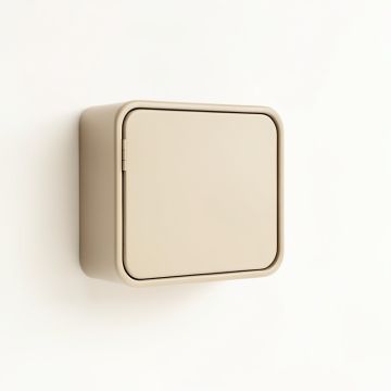 Dawn Canyon Wall-Mounted Entry Cabinet - Beige (synthetic illustration; no displayed measurements)