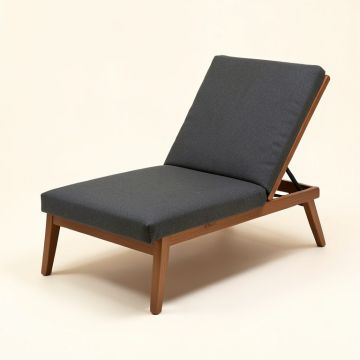 Abyssinia Patio Reclining Chaise Lounge With Cushion (synthetic illustration; no displayed measurements)