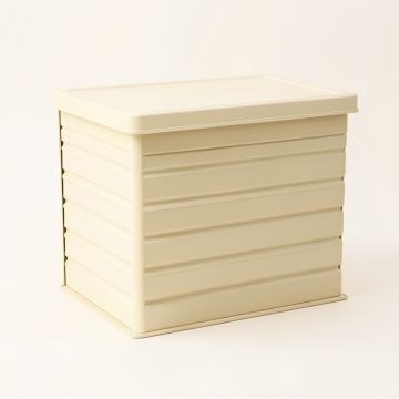 Summit Crossing Closed Outdoor Storage Box - Cream (synthetic illustration; no displayed measurements)