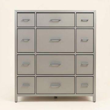 9-Drawer Extra Wide Dresser Storage Tower - Sturdy Steel Frame (synthetic illustration; no displayed measurements)