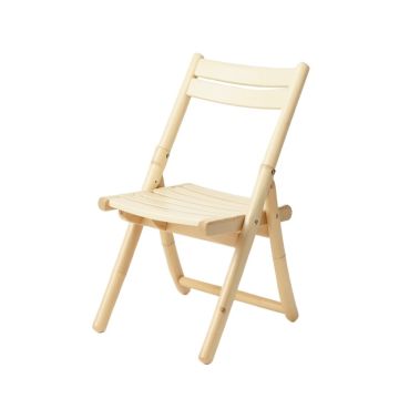 Hill Brook Folding Outdoor Chair - Cream