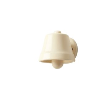Ash Canyon Wall Sconce Mounted On A Plain Wall - Cream