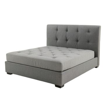 Delephine Upholstered Tufted Upholstered Low Profile Platform Bed