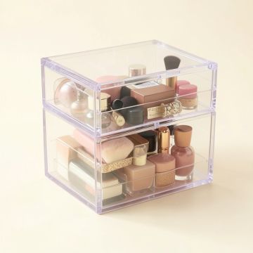 Jewelry Chest Cosmetic Organizer (synthetic illustration; no displayed measurements)