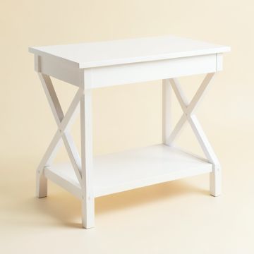 Clay Bend Side Table - White (synthetic illustration; no displayed measurements)