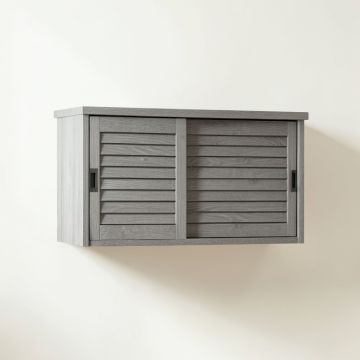 Hazel Crossing Wall-Mounted Entry Cabinet - Gray (synthetic illustration; no displayed measurements)