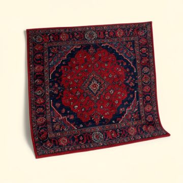 Slaboden Power Loom Navy/Red Rug (synthetic illustration; no displayed measurements)