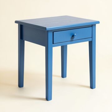 Oak Field Side Table - Blue (synthetic illustration; no displayed measurements)