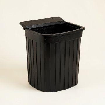 Stone Arc Closed Garden Compost Bin - Black (synthetic illustration; no displayed measurements)