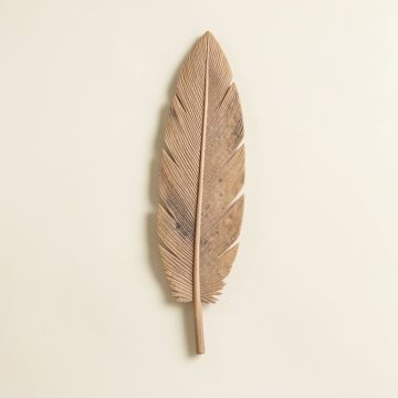 Decorative Resin Feather Wall Décor (synthetic illustration; no displayed measurements)