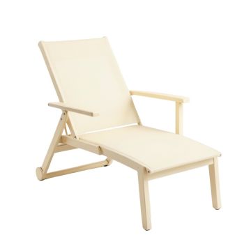 Willow Bend Outdoor Lounge Chair - Cream