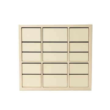 Birch Bend Small-Parts Storage Drawer Cabinet - Cream