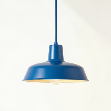Juniper Crest Pendant Light Suspended From One Plain Cable - Blue (synthetic illustration; no displayed measurements)