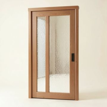 Mirrored Manufactured Wood Glass Lace Sliding Closet Door (synthetic illustration; no displayed measurements)