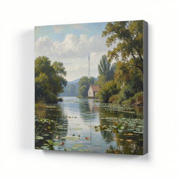 Argenteuil , 1875 By Claude Monet Painting Print On Wrapped Canvas (synthetic illustration; no displayed measurements)