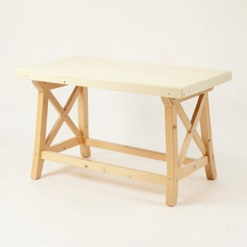 Alder Bluff Empty Workshop Workbench - Cream (synthetic illustration; no displayed measurements)