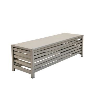 Laurel Canyon Narrow Outdoor Storage Bench - Gray