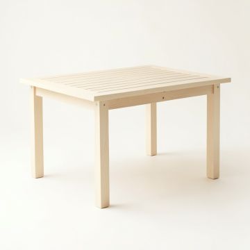 Rowan Crest Patio Table - Ivory (synthetic illustration; no displayed measurements)