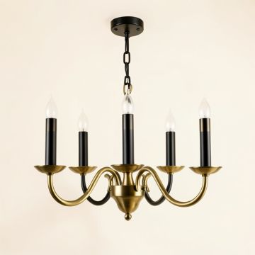 Ableton 6 - Light Candle Style Chandelier (synthetic illustration; no displayed measurements)