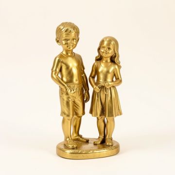 Boy And Girl Statue (synthetic illustration; no displayed measurements)