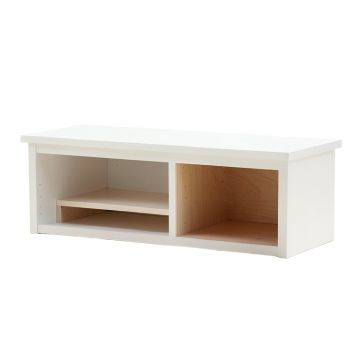 Flint Crossing Shoe Storage Bench - White