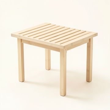 Oak Crossing Compact Balcony Table - Ivory (synthetic illustration; no displayed measurements)
