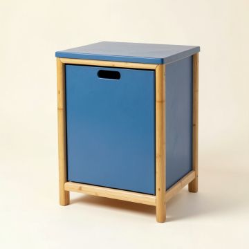 Briar Crossing Freestanding Pull-Out Hamper Cabinet - Blue (synthetic illustration; no displayed measurements)