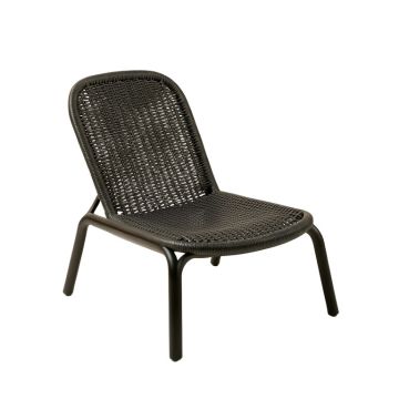 Laurel Brook Outdoor Lounge Chair - Black