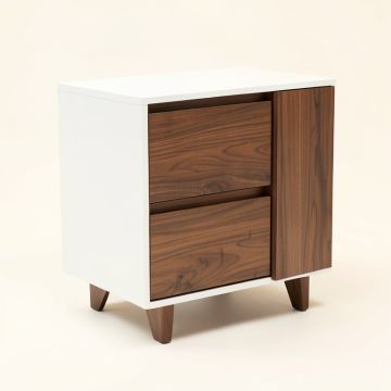 Houston Mid Century 2 - Drawer Nightstand (synthetic illustration; no displayed measurements)