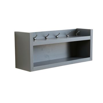 Flint Dale Wall-Mounted Entryway Organizer Shelf - Gray