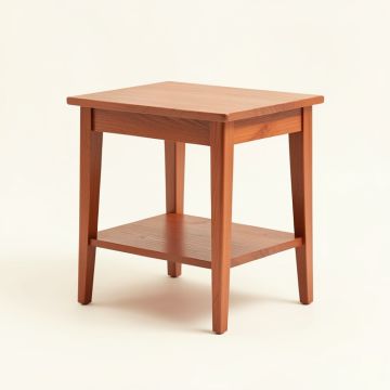 Field Bend Side Table - Terracotta (synthetic illustration; no displayed measurements)