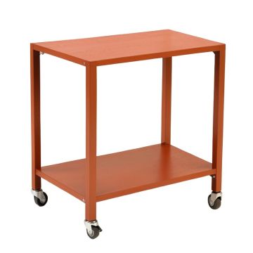 Shore Canyon Empty Rolling Workshop Cart - Terracotta