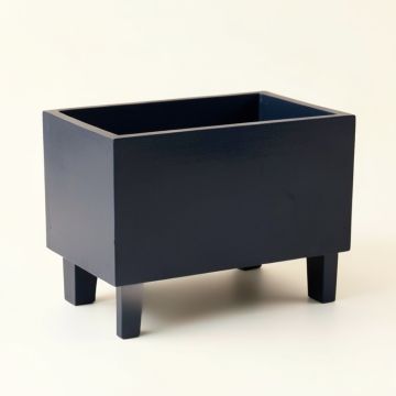 Fern Crest Empty Raised Planter - Navy (synthetic illustration; no displayed measurements)