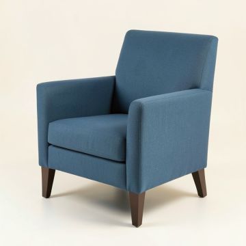 Arm Chair In Blue (synthetic illustration; no displayed measurements)