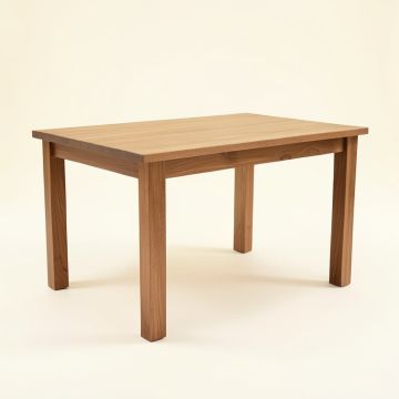Alayjha Rubberwood Solid Wood Dining Table (synthetic illustration; no displayed measurements)