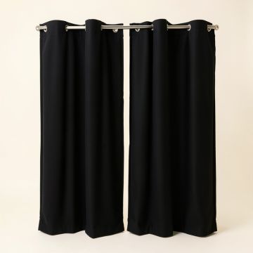 Hiddenite Solid Blackout Thermal Grommet Curtain Panels (synthetic illustration; no displayed measurements)