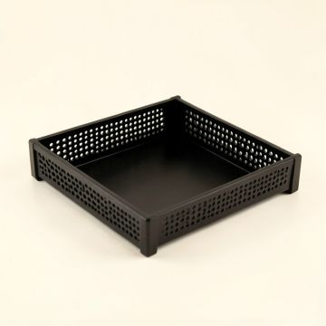 Moss Brook Empty Under-Desk Cable Tray - Black (synthetic illustration; no displayed measurements)