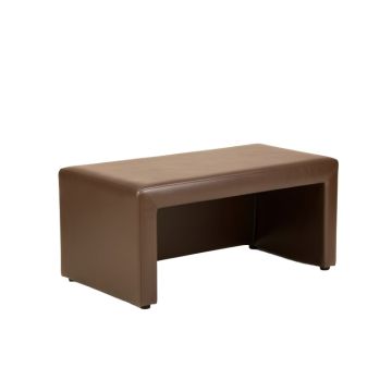 Lubin Faux Leather Storage Bench