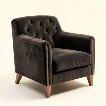 Didonato 28.1 '' Wide Tufted Velvet Armchair (synthetic illustration; no displayed measurements)