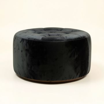 Koffler 42 '' Wide Velvet Tufted Round Cocktail Ottoman (synthetic illustration; no displayed measurements)
