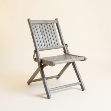 Pine Branch Folding Outdoor Chair - Gray (synthetic illustration; no displayed measurements)