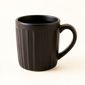 Spruce Bend Ceramic Mug - Black (synthetic illustration; no displayed measurements)