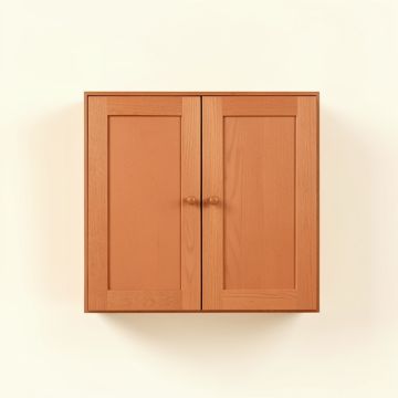 Willow Dell Wall-Mounted Entry Cabinet - Terracotta (synthetic illustration; no displayed measurements)