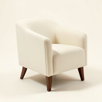 Devers Upholstered Side Chair In Cream (synthetic illustration; no displayed measurements)